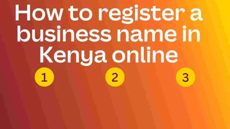 How to Register a Business Name in Kenya Online